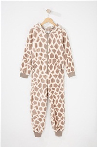 女童长颈鹿连体居家服