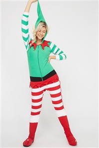 女式圣诞老人连体居家服
