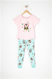 女童两件套居家服