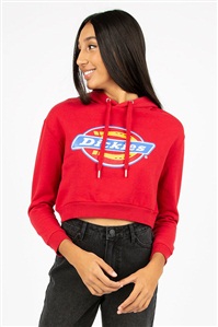 女式短款戴帽卫衣